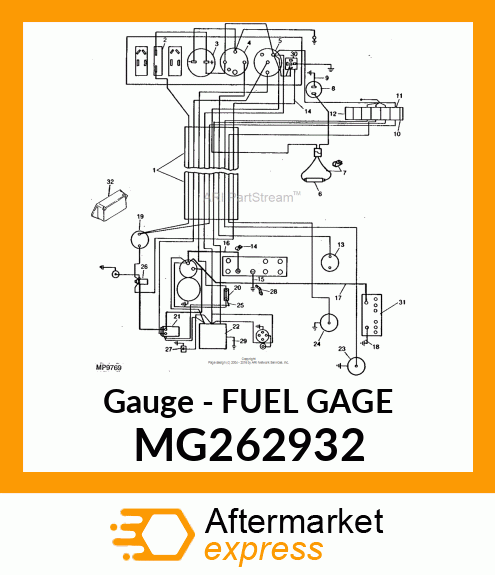 Gauge - FUEL GAGE MG262932