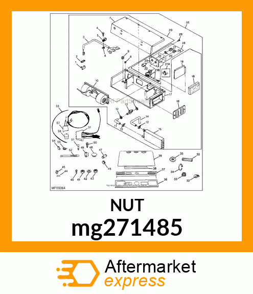 LOCK NUT, NUT,SPECIAL JAM mg271485