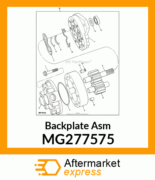 Backplate Asm MG277575