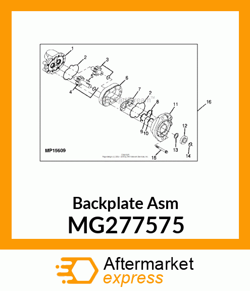 Backplate Asm MG277575