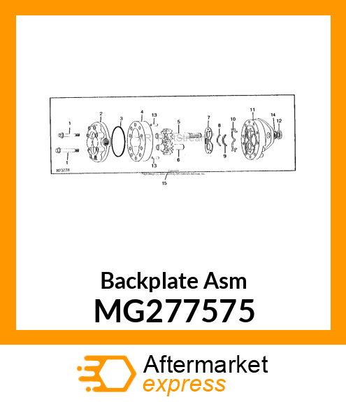 Backplate Asm MG277575