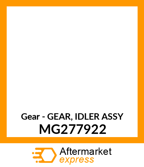 Gear - GEAR, IDLER ASSY MG277922