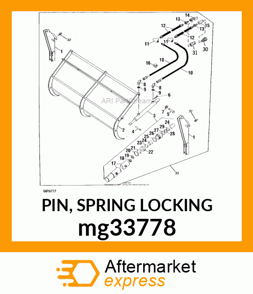 PIN, SPRING LOCKING mg33778