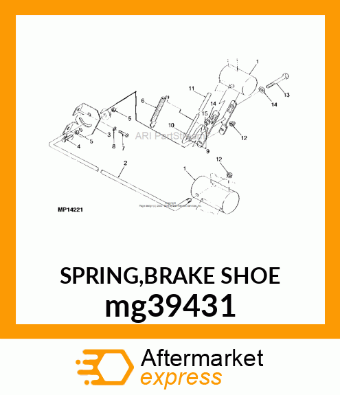 SPRING,BRAKE SHOE mg39431