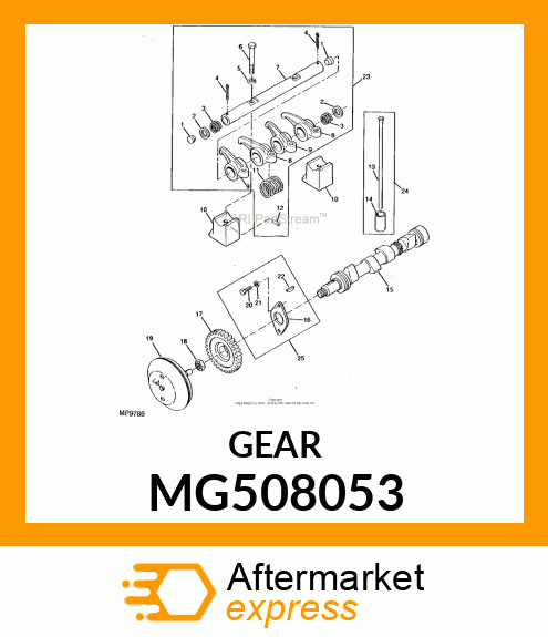 Spare part MG508053 + Gear