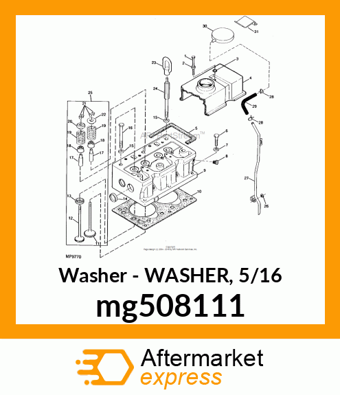 WASHER,.344X.688X.065" mg508111