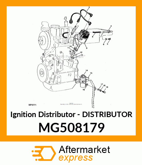 Ignition Distributor - DISTRIBUTOR MG508179