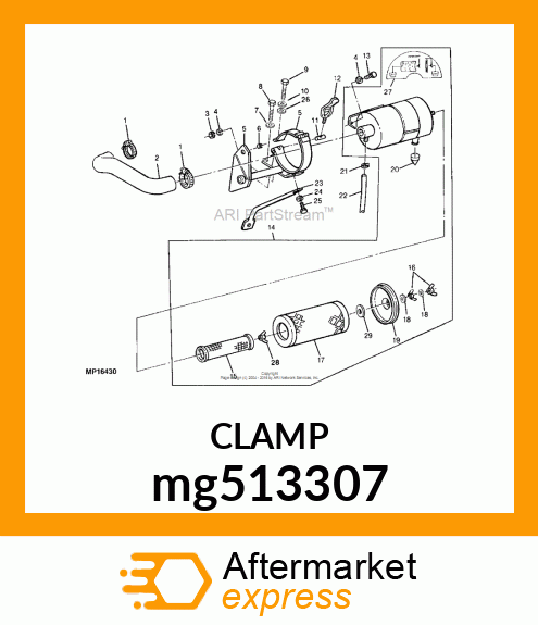 HOSE CLAMP, 2 mg513307