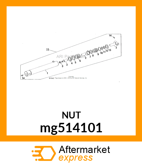 LOCK NUT, NUT, LOCK (1 14 UNS) mg514101