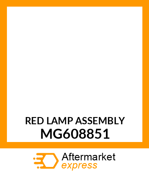 RED LAMP ASSEMBLY MG608851