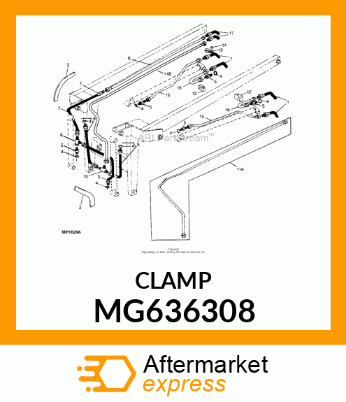 Spare part MG636308 + Clamp