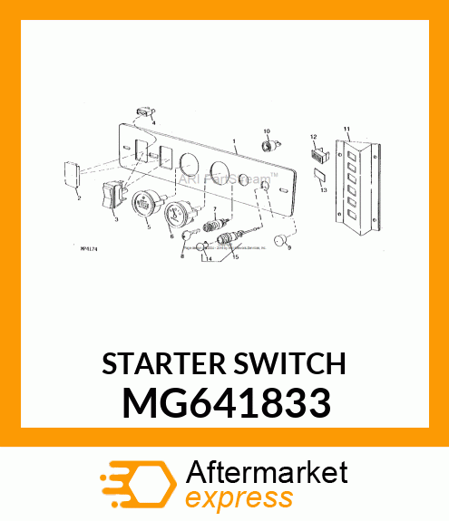 STARTER SWITCH MG641833