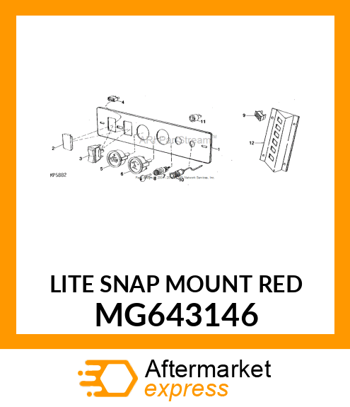 LITE SNAP MOUNT RED MG643146