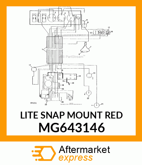 LITE SNAP MOUNT RED MG643146