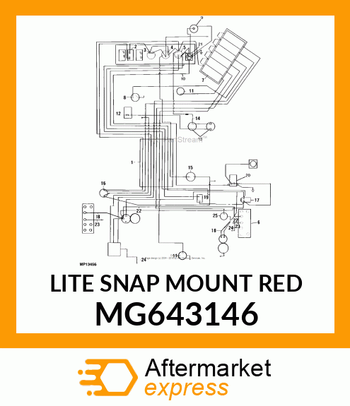 LITE SNAP MOUNT RED MG643146