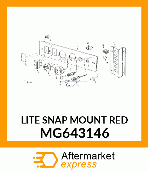 LITE SNAP MOUNT RED MG643146