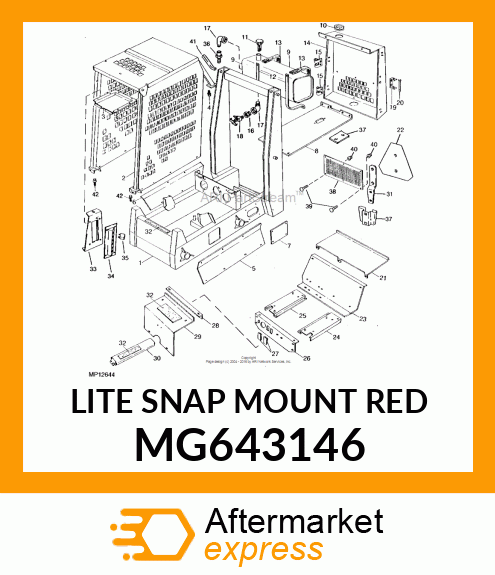 LITE SNAP MOUNT RED MG643146