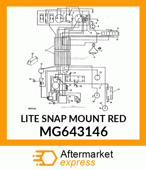 LITE SNAP MOUNT RED MG643146