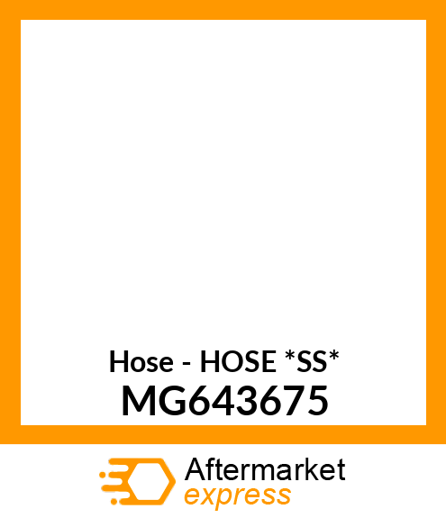 Hose - HOSE *SS* MG643675