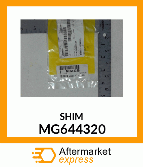 SHIM, STEEL .010 MG644320