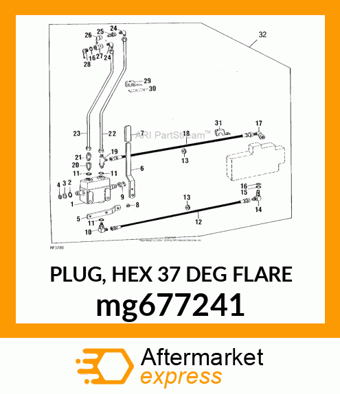 PLUG, HEX 37 DEG FLARE mg677241