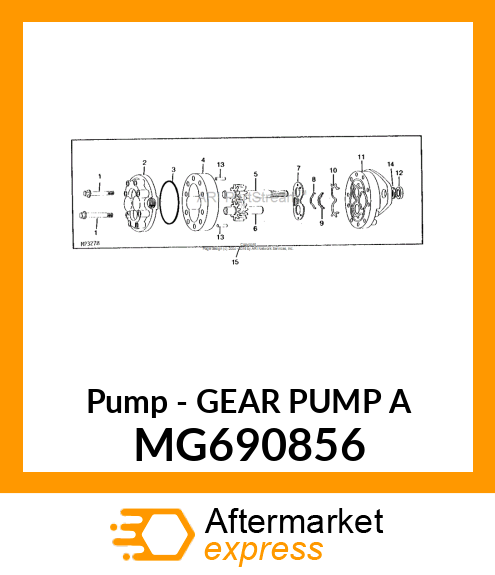 Pump - GEAR PUMP A MG690856