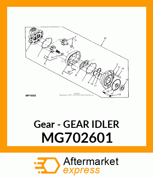 Gear Idler MG702601