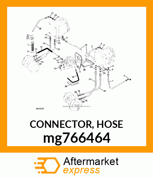 CONNECTOR, HOSE mg766464