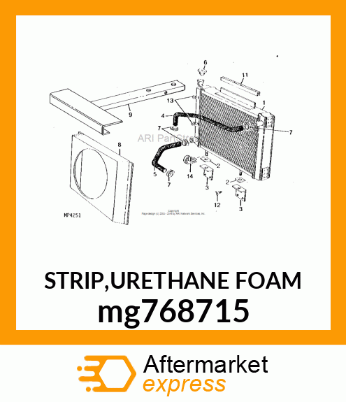 STRIP,URETHANE FOAM mg768715