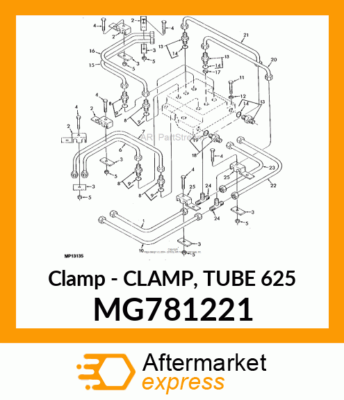 Clamp - CLAMP, TUBE 625 MG781221