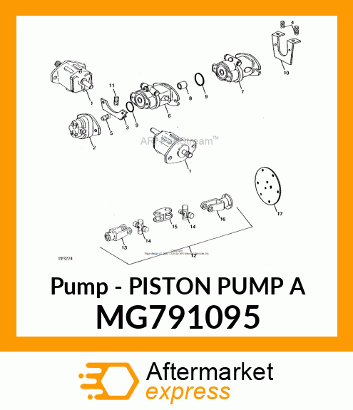 Pump - PISTON PUMP A MG791095