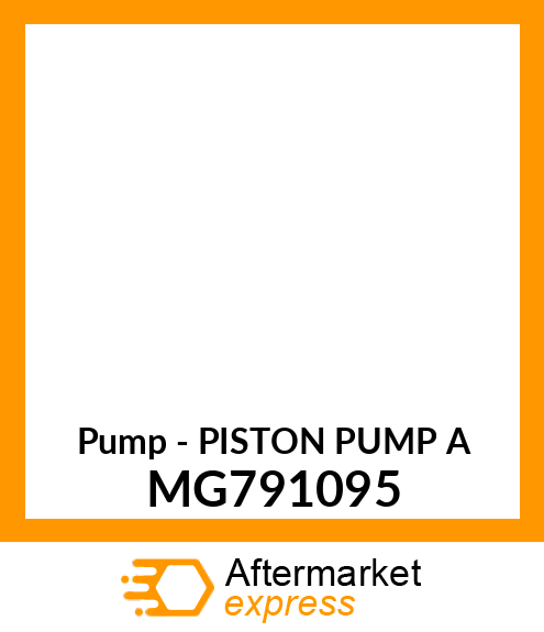 Pump - PISTON PUMP A MG791095