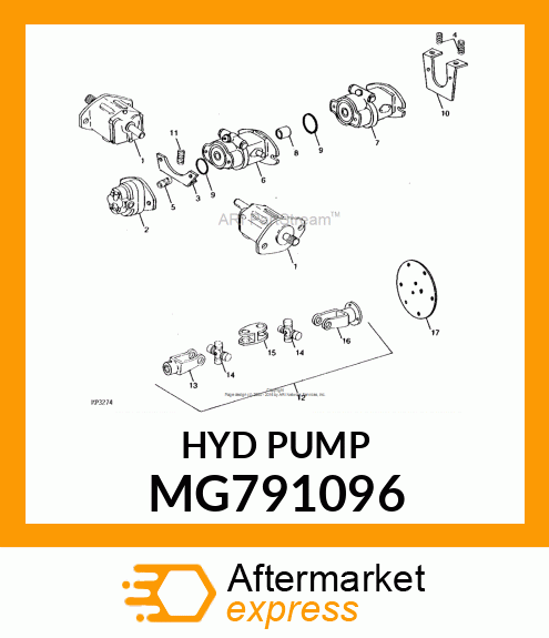 Pump - PISTON PUMP A MG791096