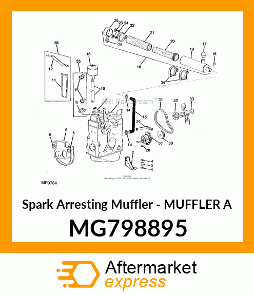 Spark Arresting Muffler MG798895