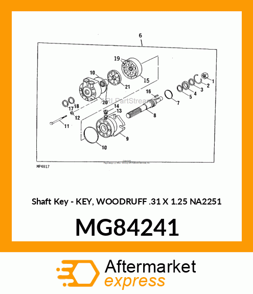 Shaft Key MG84241