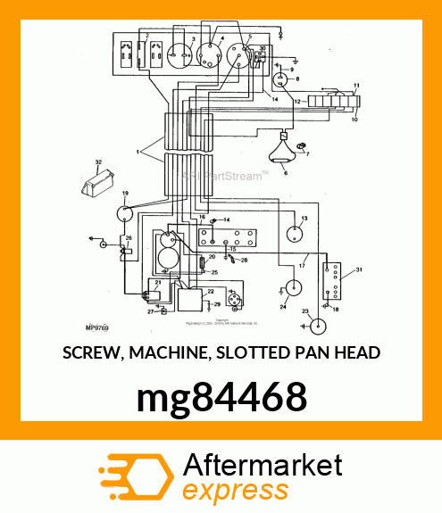 SCREW, MACHINE, SLOTTED PAN HEAD mg84468