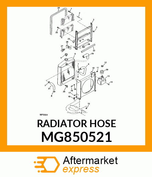 RADIATOR HOSE MG850521