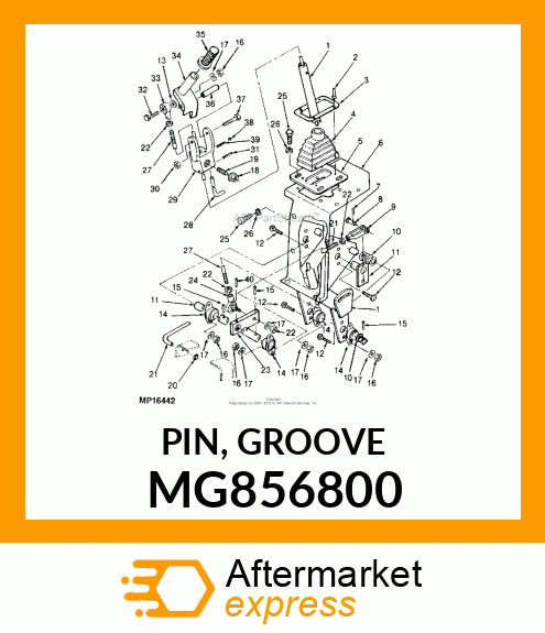 PIN, GROOVE MG856800