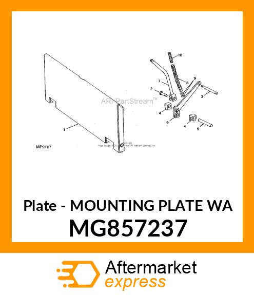 Plate - MOUNTING PLATE WA MG857237