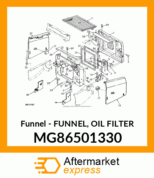 Funnel Oil Filter MG86501330