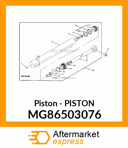 Piston MG86503076