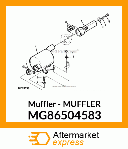 Muffler MG86504583