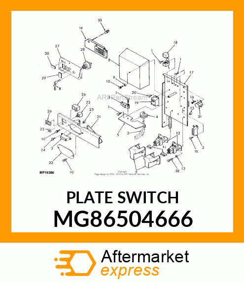 Plate Switch MG86504666