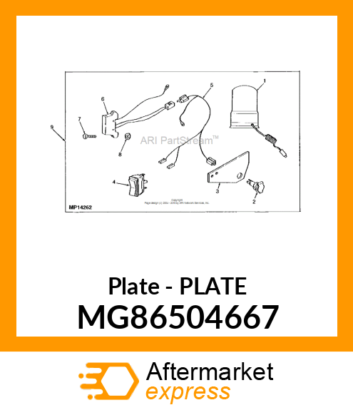 Plate MG86504667