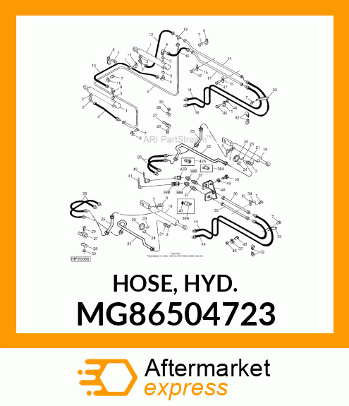 HOSE, HYD. MG86504723