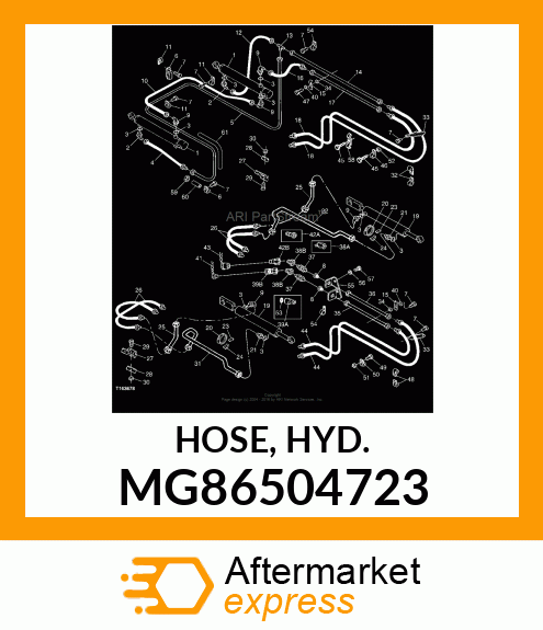 HOSE, HYD. MG86504723