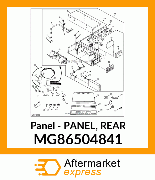 Panel Rear MG86504841