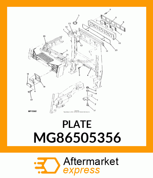 Plate MG86505356