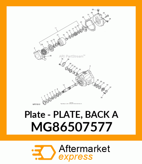 Plate Back A MG86507577