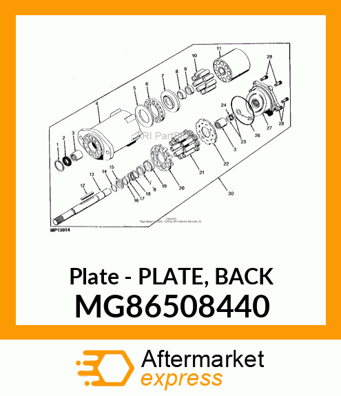 Plate - PLATE, BACK MG86508440